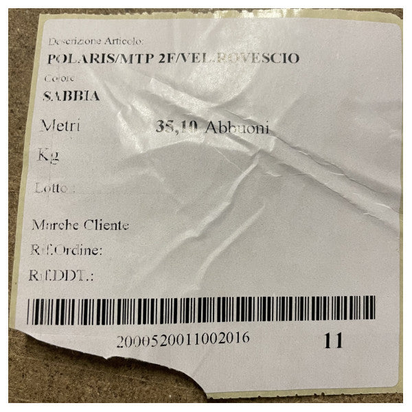 Polaris Spradling Marine Verhoiluvinyyli 2mm 35.1m väri Sabbia