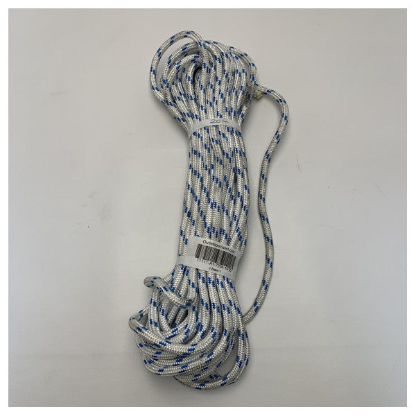 Cordão de poliéster Trem 10 mm - 20 metros azul | branco