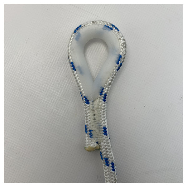 Cordão de poliéster Trem 10 mm - 20 metros azul | branco