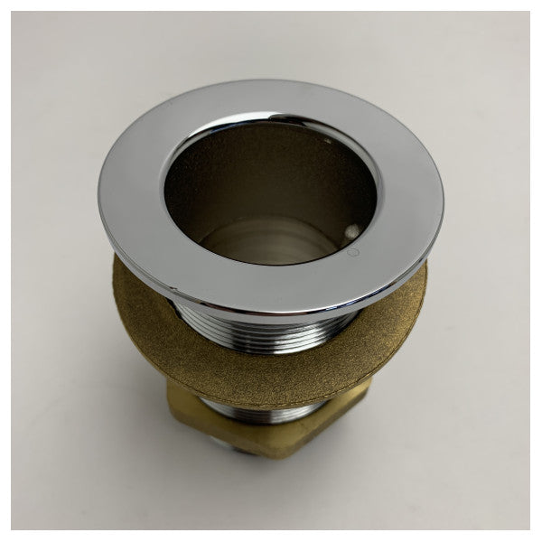 Guidi Висококачествен морски дренажен клапан 2 инча tru-hull | Устойчив на корозия дренаж за вода в кокпита за лодки