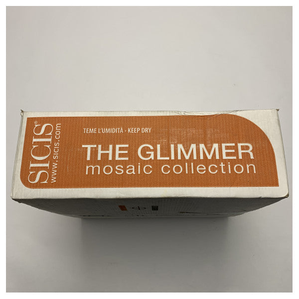 Високоякісна скляна мозаїчна плитка Sicis Glimmer для морського використання � Міцна, водостійка зелена мерехтлива плитка 2м2