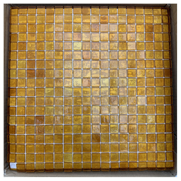 Sicis Amber Mosaic Tiles - Mosaïque en verre de haute qualité résistante à l'eau pour la décoration marine et intérieure