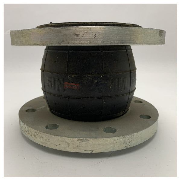 EPDM Rubber Compensator Flanged Coupling DN125 PN10 for Marine and Industrial Use