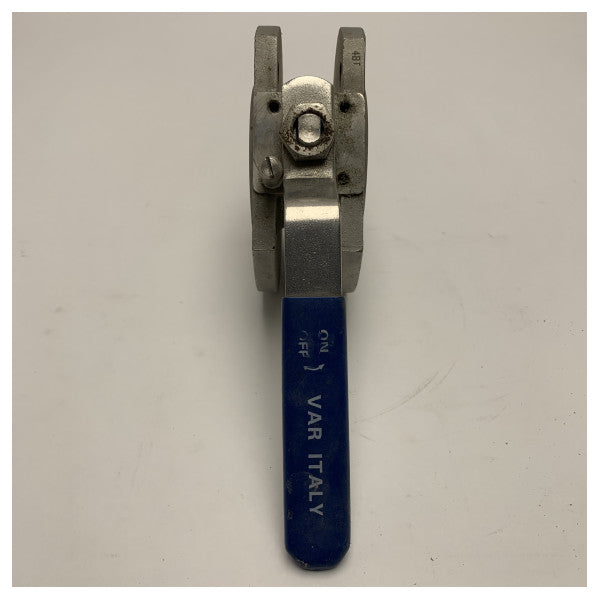 صمام كرة فائق الضغط DN40/316VAR من الفولاذ المقاوم للصدأ مع فلانشات