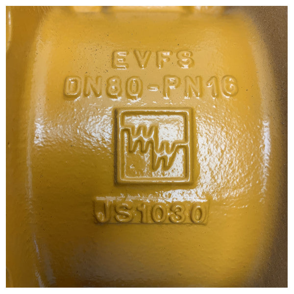 Високоякісний подвійний поворотний дросельний клапан DN80 для морського та офшорного застосування з датчиком позиціонування