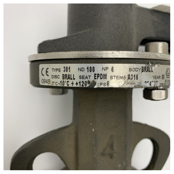 High-Quality Bronze Butterfly Valve DN100 PN6 for Marine and Industrial Fluid Control with Corrosion Resistance