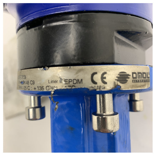 Висококачествена бътерфлай клапа DN125 за морски транспорт с EPDM облицовка и задвижващ механизъм Bernard Controls 230V