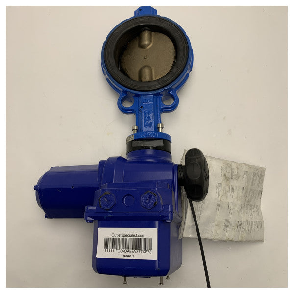 Висококачествена бътерфлай клапа DN125 за морски транспорт с EPDM облицовка и задвижващ механизъм Bernard Controls 230V