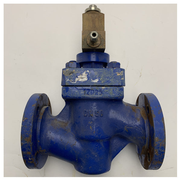 Marine Stainless Steel Gate Valve DN50 PN6 - Durable Hand-Operated Valve for Maritime Applications