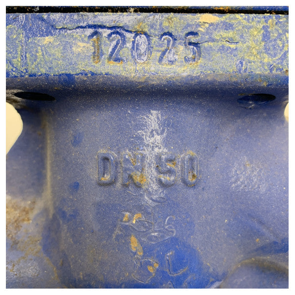 Marine Stainless Steel Gate Valve DN50 PN6 - Durable Hand-Operated Valve for Maritime Applications