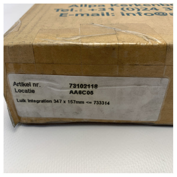 Goiot integração 33.14 portinhola de alumínio 347 x 157 - 733.314