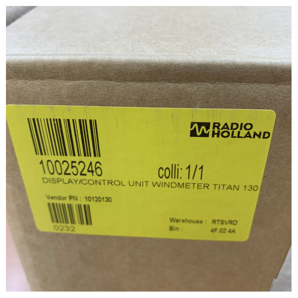 Radio Zeeland TITAN 130 Wskaźnik prędkości wiatru Wyświetlacz i jednostka sterująca - Nawigacja morska