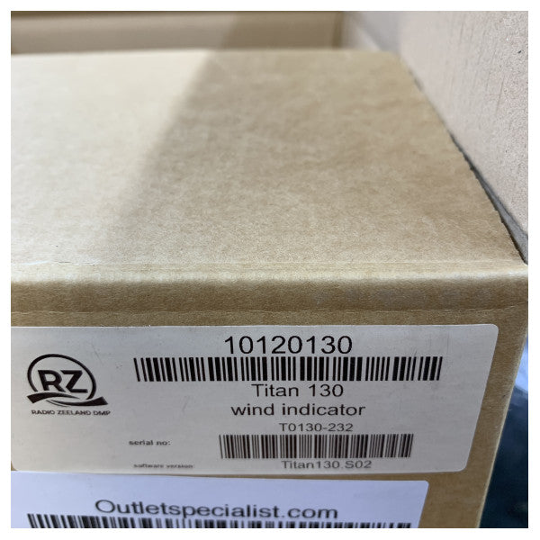 Radio Zeeland TITAN 130 Wskaźnik prędkości wiatru Wyświetlacz i jednostka sterująca - Nawigacja morska