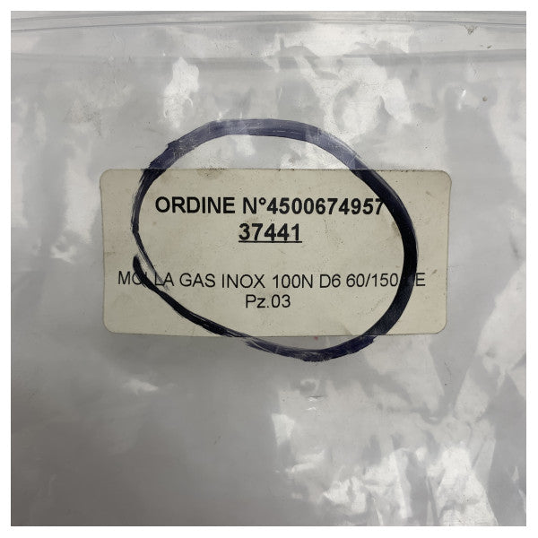 زنبرك غاز من الفولاذ المقاوم للصدأ من الدرجة البحرية 100N - دعامة غاز مقاومة للتآكل للقوارب والتطبيقات البحرية