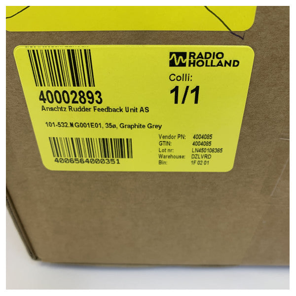 Unidad de retroalimentación del timón Raytheon Anschutz AS 101-532.NG001E01 - Gris grafito de 35 grados
