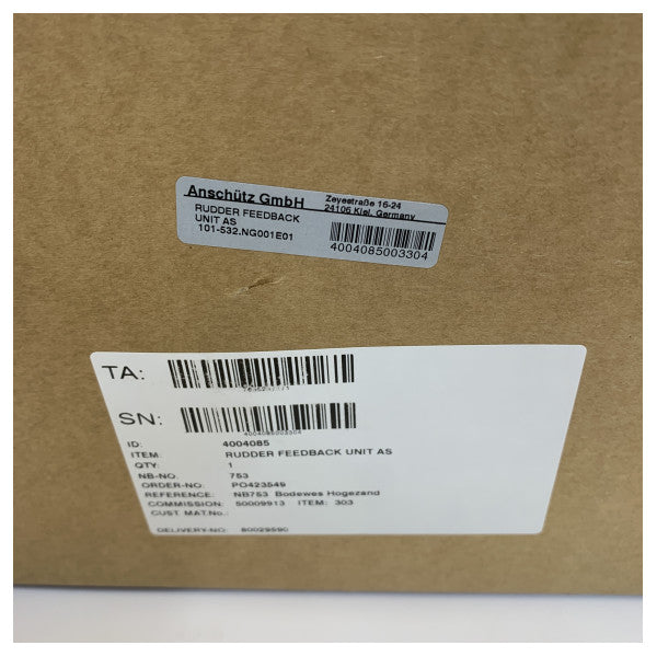 Unidad de retroalimentación del timón Raytheon Anschutz AS 101-532.NG001E01 - Gris grafito de 35 grados