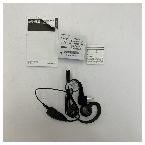 Oreillette pivotante Motorola Mag One PMLN6532A avec microphone en ligne et PTT