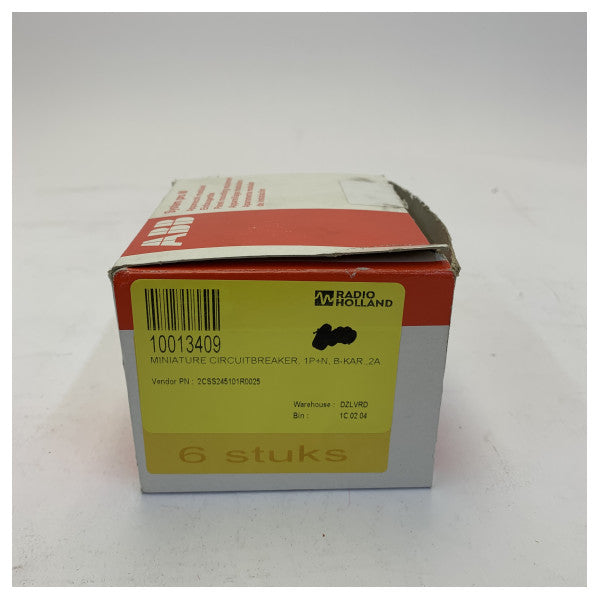 ABB SN201 L-B2 Interruptor automático 1+N 2A - 2CSS245101 Interruptor automático