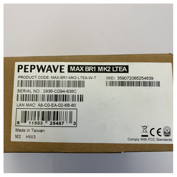 Pepwave MAX BR1 MK2 LTEA Marine Cellular Router Amerika/EMEA