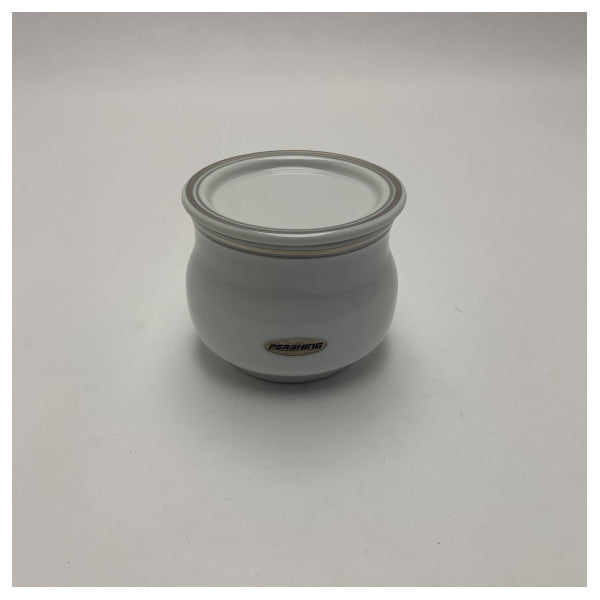 Pershing Richard Ginori Hochwertiger Zuckerstreuer aus Keramik mit Silberrand