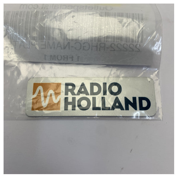 Radio Hollandin logo tarra - 64,5 x 20 x 0,5 mm