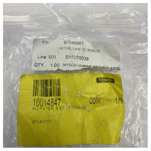 Южен авионен EMI AC филтър 6A - 6 ET 1 F7003 - 9F345007 - Морски филтър