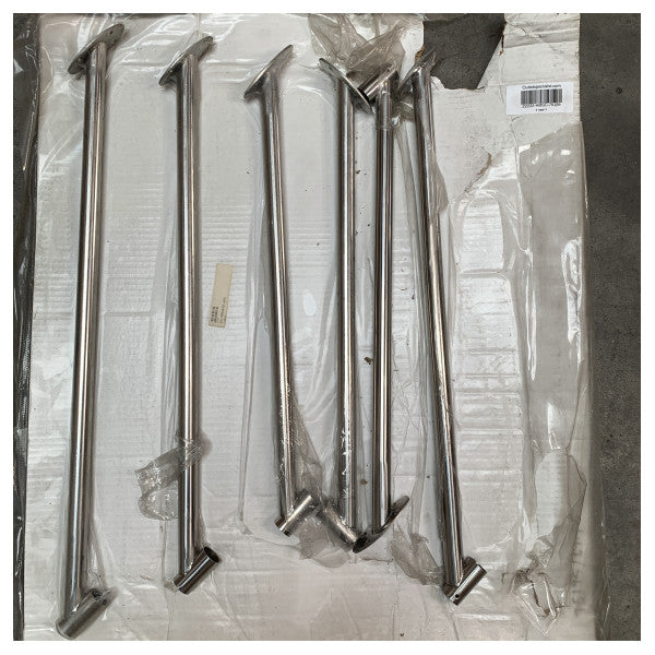 Denizcilik Sınıfı Paslanmaz Çelik Ray Stanchion Kiti - Dayanıklı, Korozyona Dirençli Tekne Korkuluk Desteği