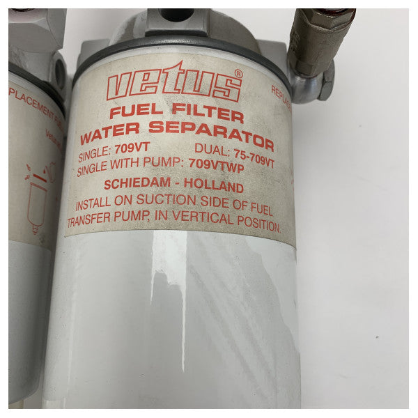 Vetus 75330VTEB double filtre à carburant séparateur d'eau 360L/h