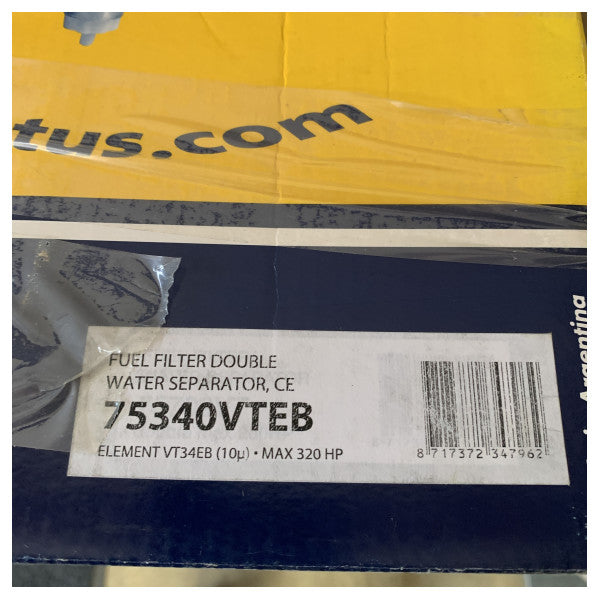 Vetus 75340VTEB çift yakıt filtreli su separatörü 620L/h