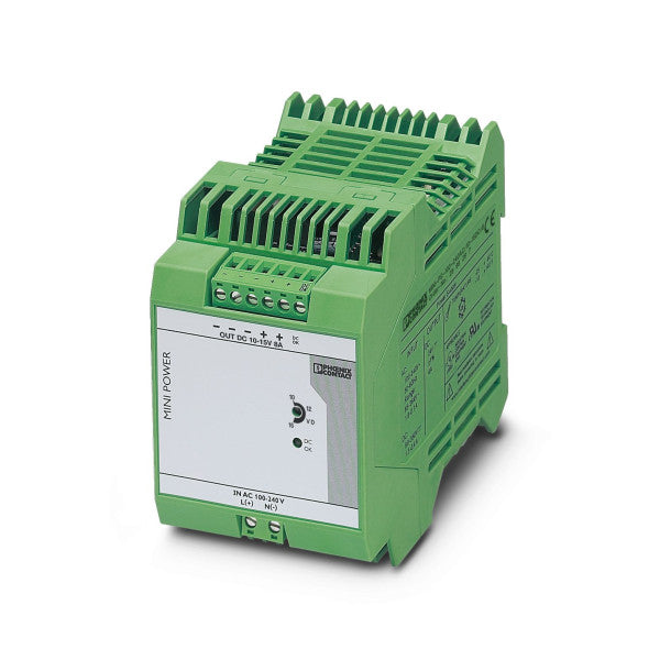 フエニックス・コンタクト船舶用電源ユニット DC10-15V、8A 産業用および船舶用アプリケーション向け堅牢なDINレールマウント付き