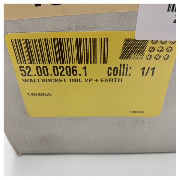 Tomada de parede Schuko dupla de alta qualidade para uso marítimo - Tomada eléctrica resistente à água e durável