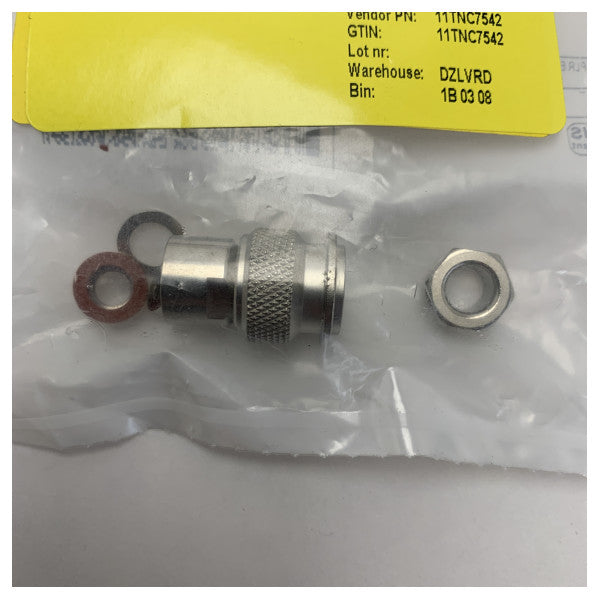 TNC Male Solder Connector for RG58 Cable - Waterproof RF Connector for Marine Systems