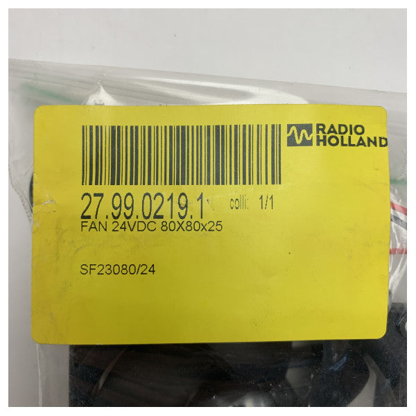 Sunon 24V DC Marine Cooling Fan 80x80x25mm with MagLev Bearing for Electronics - SF23080/24