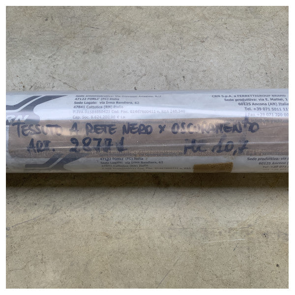 Black Mesh Fabric for Maritime Sun Protection and Ventilation - 28771