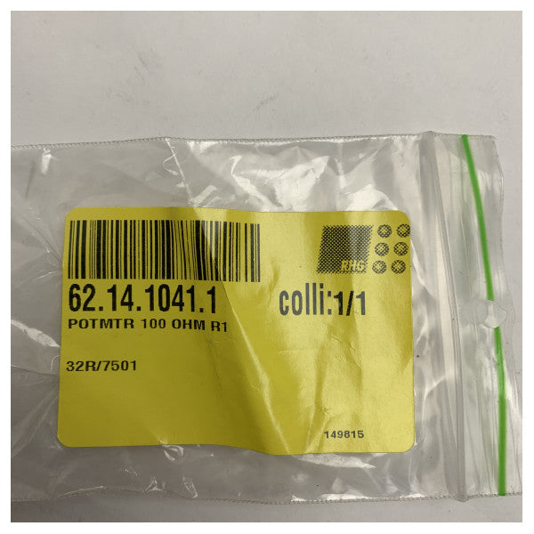 Ποτενσιόμετρο Θαλάσσης 100 Ohm Υψηλής Ποιότητας - Ανθεκτικός Ρυθμιζόμενος Αντιστάτης για Ηλεκτρικά Συστήματα Πλοίων