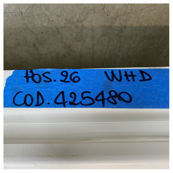 Niestandardowy pionowy pokrywka burty łodzi biała - 425480