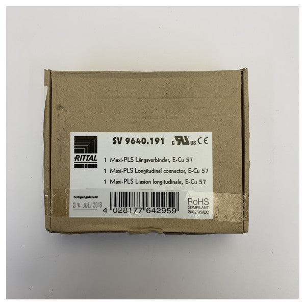 Rittal SV-9640-191 Railkoper Aansluitblok - Koperen Busbar Connector