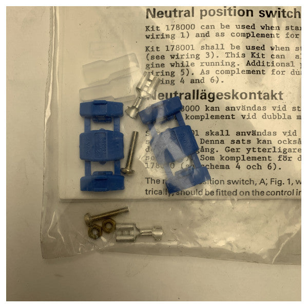 Kit di interruttori di posizione neutra TX Controls AB 178002 per motori marini
