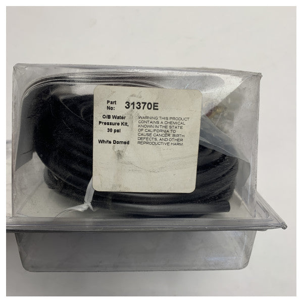 Kit de manómetro de presión de agua Teleflex 31370E para motores fuera de borda – Esfera blanca, 30 PSI