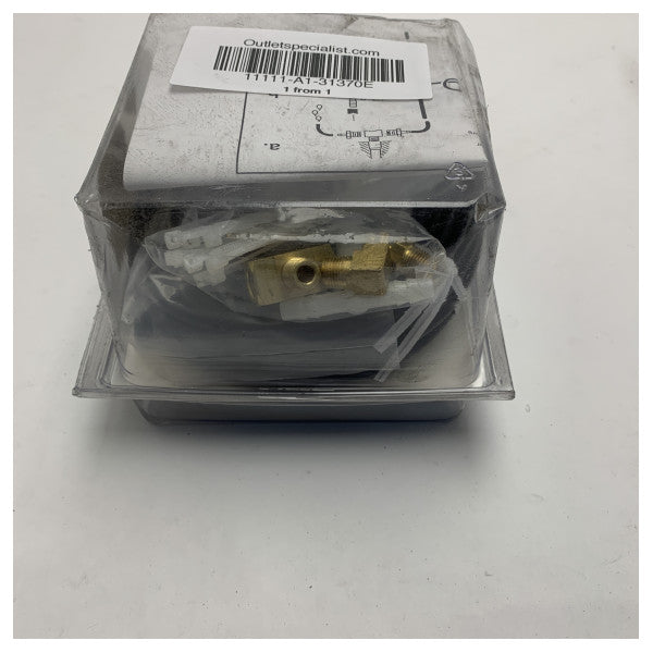 Kit de manómetro de presión de agua Teleflex 31370E para motores fuera de borda – Esfera blanca, 30 PSI