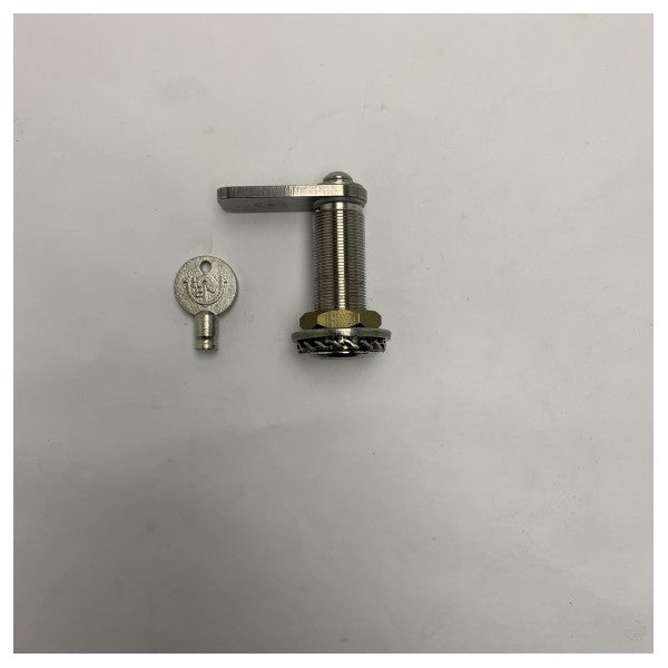 Rustfritt stål maritim låsende flush mount luke lås med integrert nøkkellås