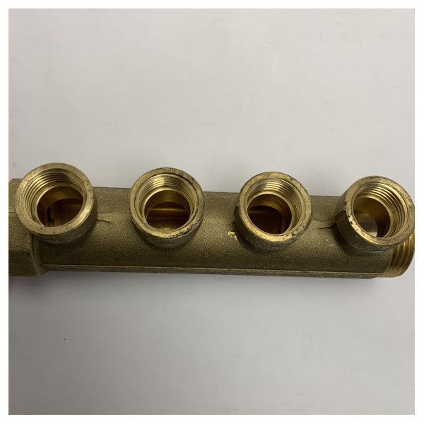 Marine Messing Fluid Verteiler Sammler mit 1/2 Zoll Gewindebohrungen -