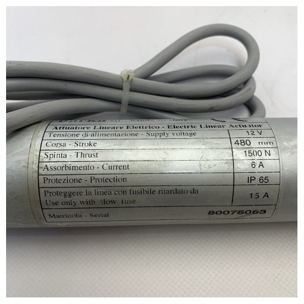 مشغل بركه كهربائي 12 فولت 480 مم شوط 480 مم - 1500 نيوتن - 80075063