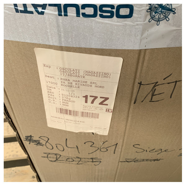 Osculati Padded Pilot Seat Foldable H54 - 48.410.11