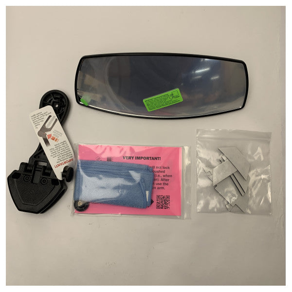 نظام مرآة القوارب البحرية PTM Edge Pro Combo 100 - متين، عريض الزاوية، بدون ثقب