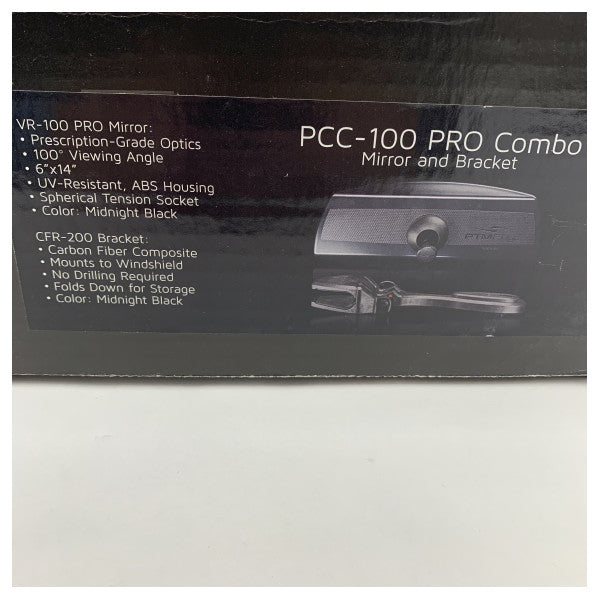 نظام مرآة القوارب البحرية PTM Edge Pro Combo 100 - متين، عريض الزاوية، بدون ثقب