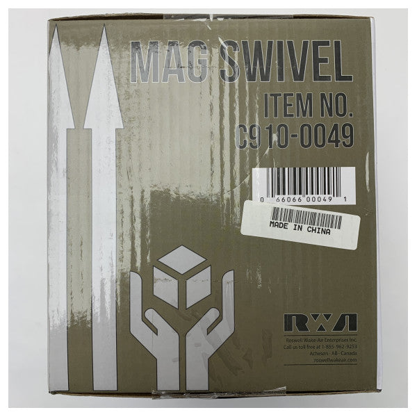 Roswell C910-0049 Marine-svirvel i rustfrit stål med låsesystem - holdbar og korrosionsbestandig til vandsport