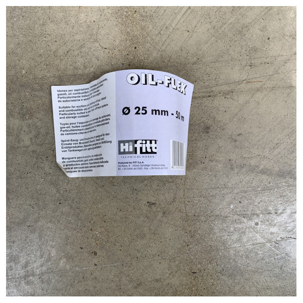 オイルフレックスHi継手25ミリメートルフレキシブル燃料とオイルホース - 舶用アプリケーション - 耐久性ブルー50メートル