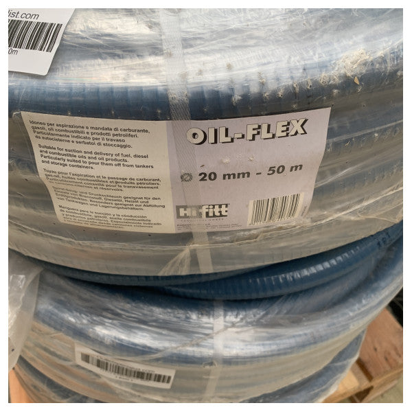 هاي فيت خرطوم وقود مرن مقاوم للزيت مقاس 20 مم 50 متر للاستخدامات البحرية والصناعية