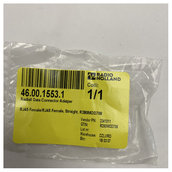 Radiall RJ45 Female to Female Data Connector Adapter